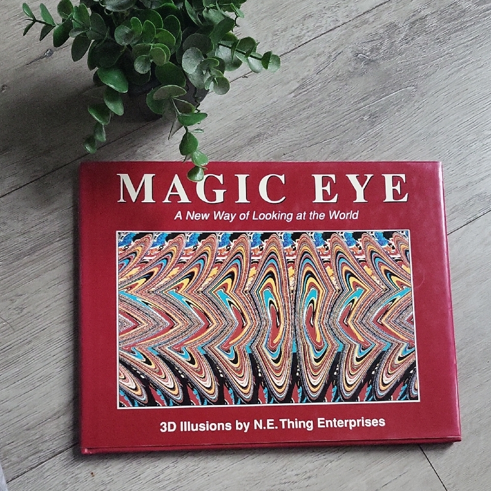 Magic Eye 3D Illusions Book - Red Cover